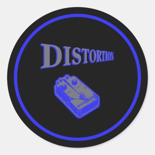 Vervormingsdiagonaal ronde sticker (Voorkant)