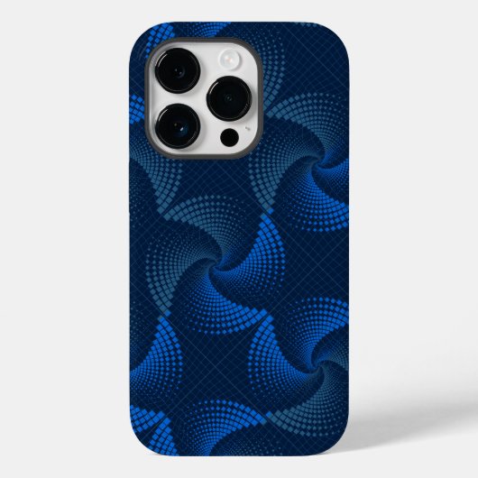 Vervormingstwist patroon DBlue BG Case-Mate iPhone Case (Achterkant)