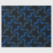 Vervormingstwist patroon zwart BG Cadeaupapier (Vlak)