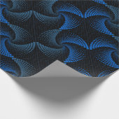 Vervormingstwist patroon zwart BG Cadeaupapier (Hoek)