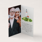 Vervoudigd voor altijd in ons hart Memorial Prayer Visitekaartje (Binnen)