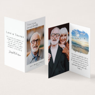 Vervoudigd voor altijd in ons hart Memorial Prayer Visitekaartje