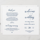 Vervouwbaar Welkom bij onze huwelijksceremonie (Voorkant / Achterkant)