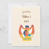 Vervouwbare vaders Day-kaarten afdrukbaar | Vaderd Feestdagenkaart (Voorkant)