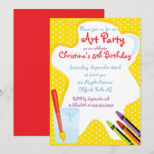 Vervroegde feestdagen voor kunstschilderingen kaart (Voorkant / Achterkant)