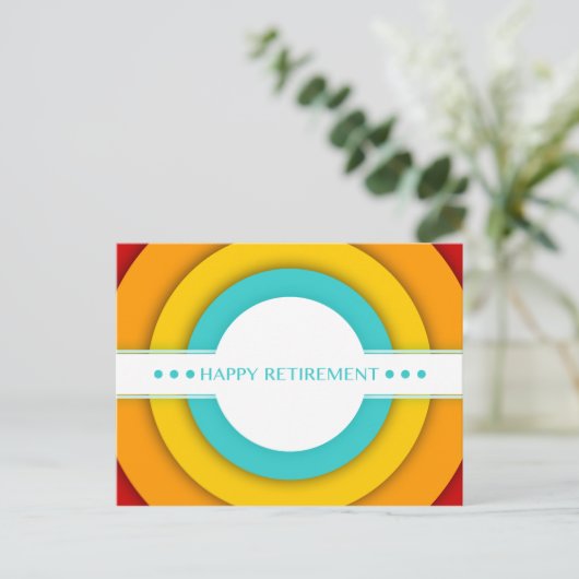 vervroegde pensionering briefkaart (Staand voorkant)