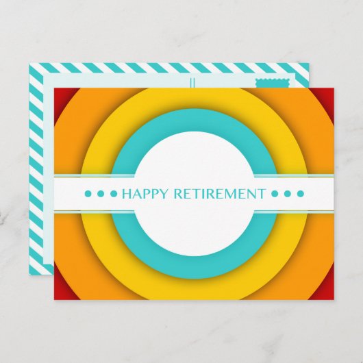 vervroegde pensionering briefkaart (Voorkant / Achterkant)