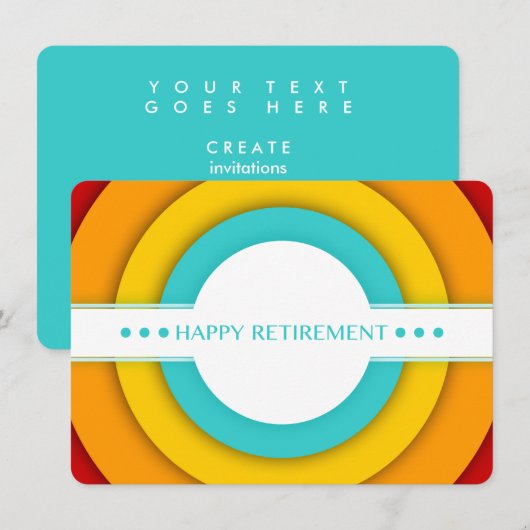 vervroegde pensionering kaart (Voorkant / Achterkant)