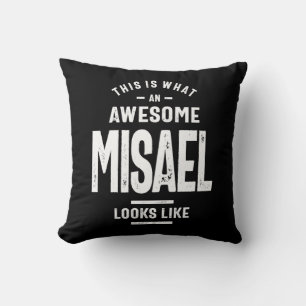 Vervroegde persoonlijke naam Misael Birthday Kussen