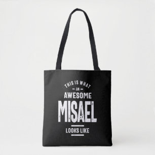Vervroegde persoonlijke naam Misael Birthday Tote Bag