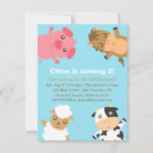 Vervroegde uitnodiging voor kleurrijke landbouwhui (Voorkant)