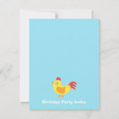 Vervroegde uitnodiging voor kleurrijke landbouwhui (Achterkant)