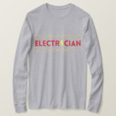 vervroegde uittreding elektricien rood t-shirt (Design voorkant)