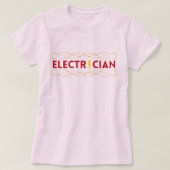 vervroegde uittreding elektricien rood t-shirt (Design voorkant)