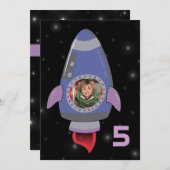 Vervroeging van de partij van Birthday bij Space R Kaart (Voorkant / Achterkant)