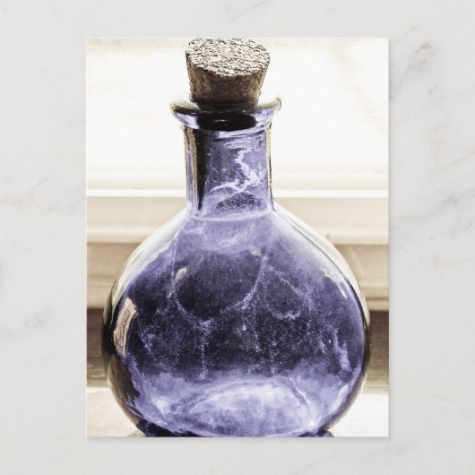 Vervuild Foto Blauwe Fles Briefkaart (Voorkant)