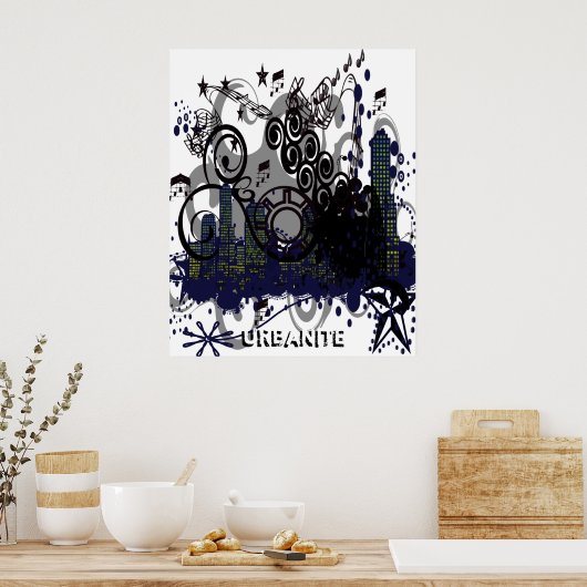 Vervuilde Stad Poster (Keuken)