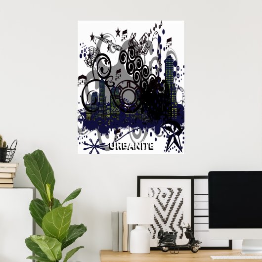 Vervuilde Stad Poster (Thuiskantoor)