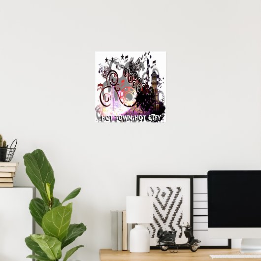 Vervuilde Stad Poster (Thuiskantoor)