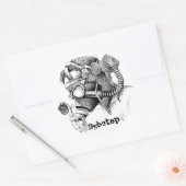 Vervuiling, DubStep Ronde Sticker (Envelop)