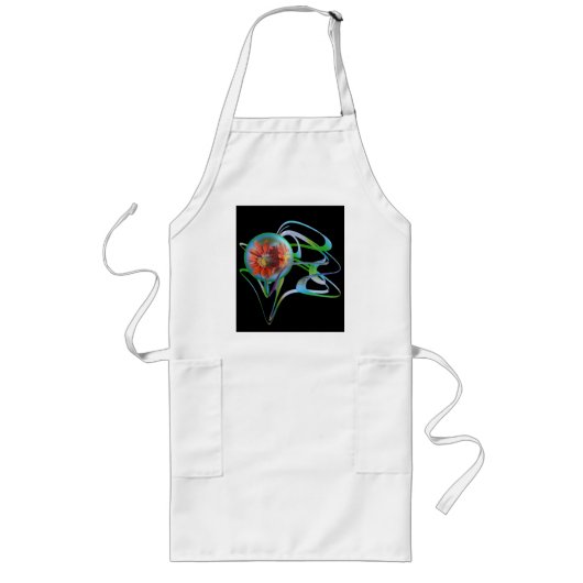 Vervuiling in het Midden-Apron Lang Schort (Voorkant)