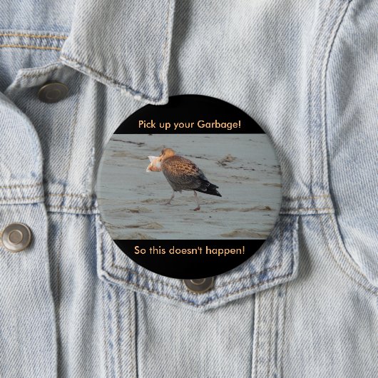 Vervuiling niet op de Button van stranden (In situ)