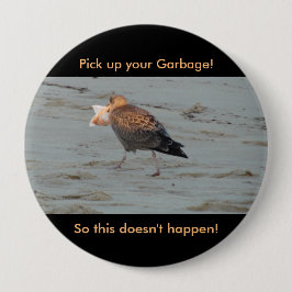 Vervuiling niet op de Button van stranden