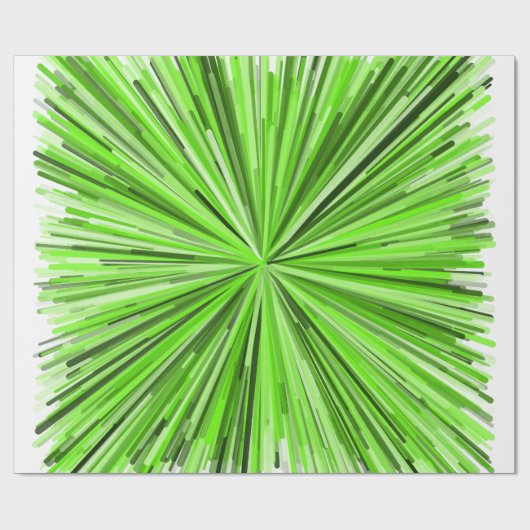 Vervuiling van groen lijnpatroon cadeaupapier (Vlak)