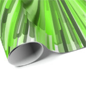 Vervuiling van groen lijnpatroon cadeaupapier (Rol Hoek)