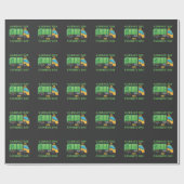 Vervuilingsdag Kinder vuilnis vuilnis afval recycl Cadeaupapier (Vlak)