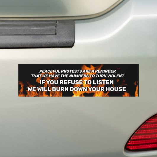 Vervul het naar beneden Bumpersticker (Op auto)