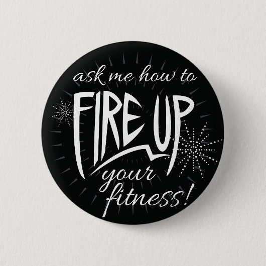 Vervul je fitness ronde button 5,7 cm (Voorkant)