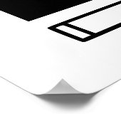 Vervul je leven niet - antidiefstal poster (Hoek)