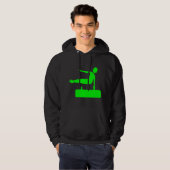 Vervulafbeelding - Groen Hoodie (Voorkant volledig)