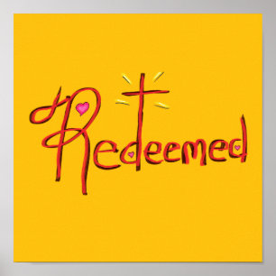 Vervuld met Kruis en Harten Geel Poster