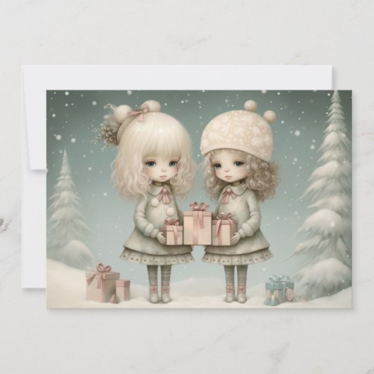 Vervuld met Liefde en Lach: Een Feestelijke  Feestdagenkaart (Voorkant)