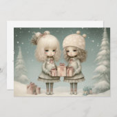 Vervuld met Liefde en Lach: Een Feestelijke  Feestdagenkaart (Voorkant / Achterkant)