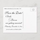 Vervulling (De Omhelzing) door Gustav Klimt Weddin Aankondigingskaart (Achterkant)