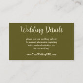 Vervulling (De Omhelzing) door Gustav Klimt Weddin Informatiekaartje (Achterkant)