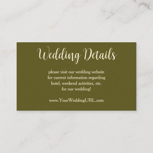 Vervulling (De Omhelzing) door Gustav Klimt Weddin Informatiekaartje (Achterkant)