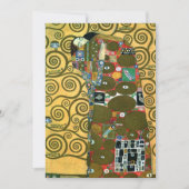 Vervulling (De Omhelzing) door Gustav Klimt Weddin Kaart (Voorkant)