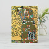 Vervulling (De Omhelzing) door Gustav Klimt Weddin Kaart (Staand voorkant)