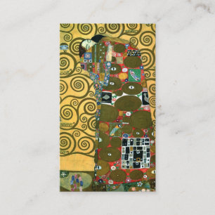Vervulling (De omhelzing) van Gustav Klimt Huwelij Informatiekaartje