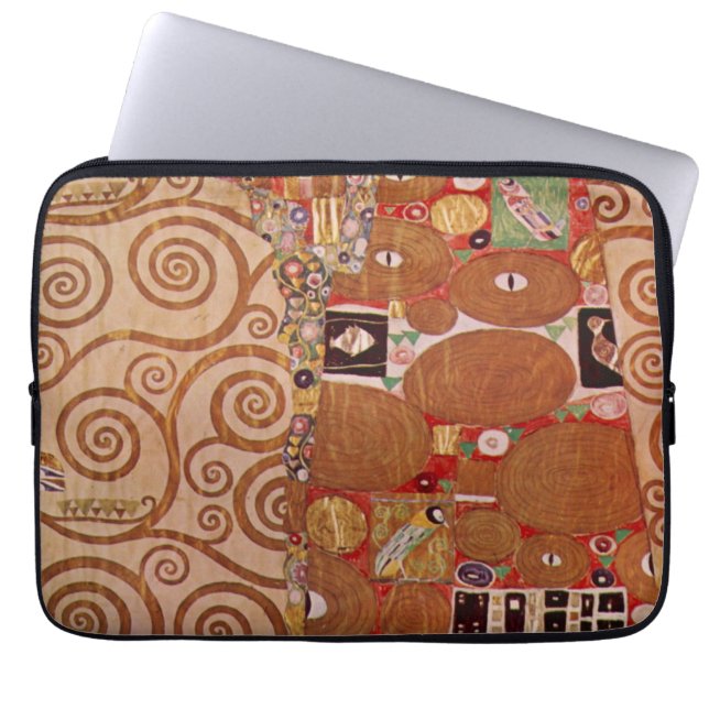 Vervulling door Gustav Klimt, Art Nouveau uit de o Laptop Sleeve (Voorkant)
