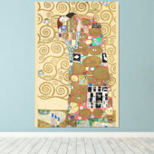 Vervulling, Gustav Klimt Canvas Afdruk (Insitu (Houten vloer))