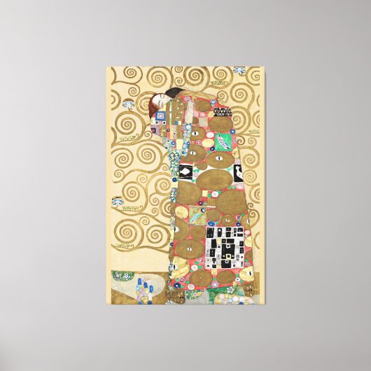 Vervulling, Gustav Klimt Canvas Afdruk (Voorkant)