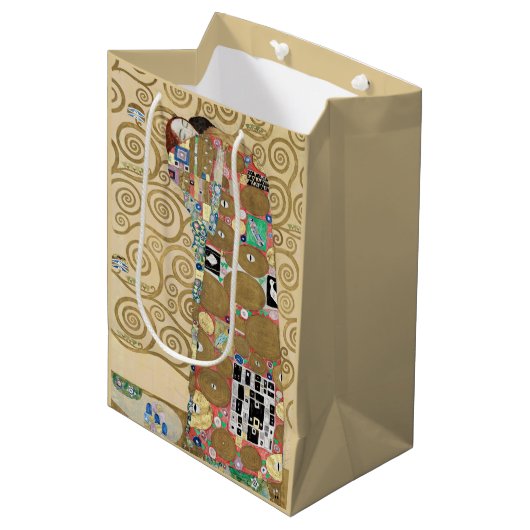 Vervulling, Gustav Klimt Medium Cadeauzakje (Voorkant Gekanteld)