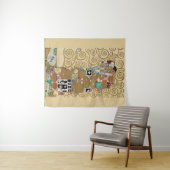 Vervulling, Gustav Klimt Wandkleed (In Situ (horizontaal))