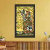 Vervulling ook bekend als De Omhelzing door Gustav Canvas Afdruk (Insitu (Woonkamer))