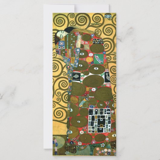 Vervulling ook wel De Omarming door Gustav Klimt (Voorkant)